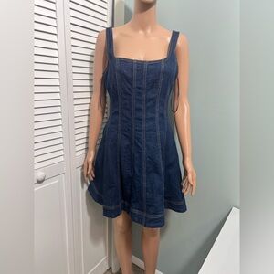 House of Harlow 1960 Dark Blue Denim Mini Dress
